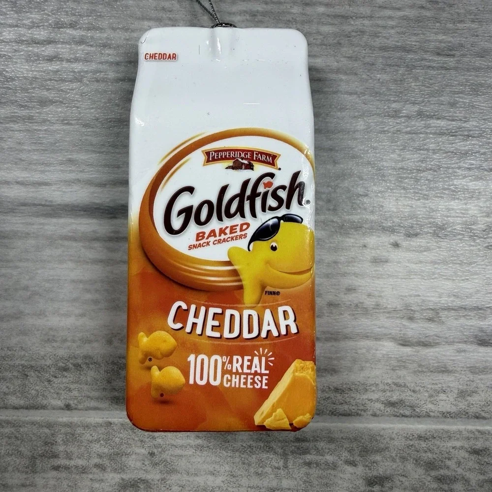 Goldfish‎ Cheddar Baked Crackers Christmas Ornament 2023 Officially Licensed